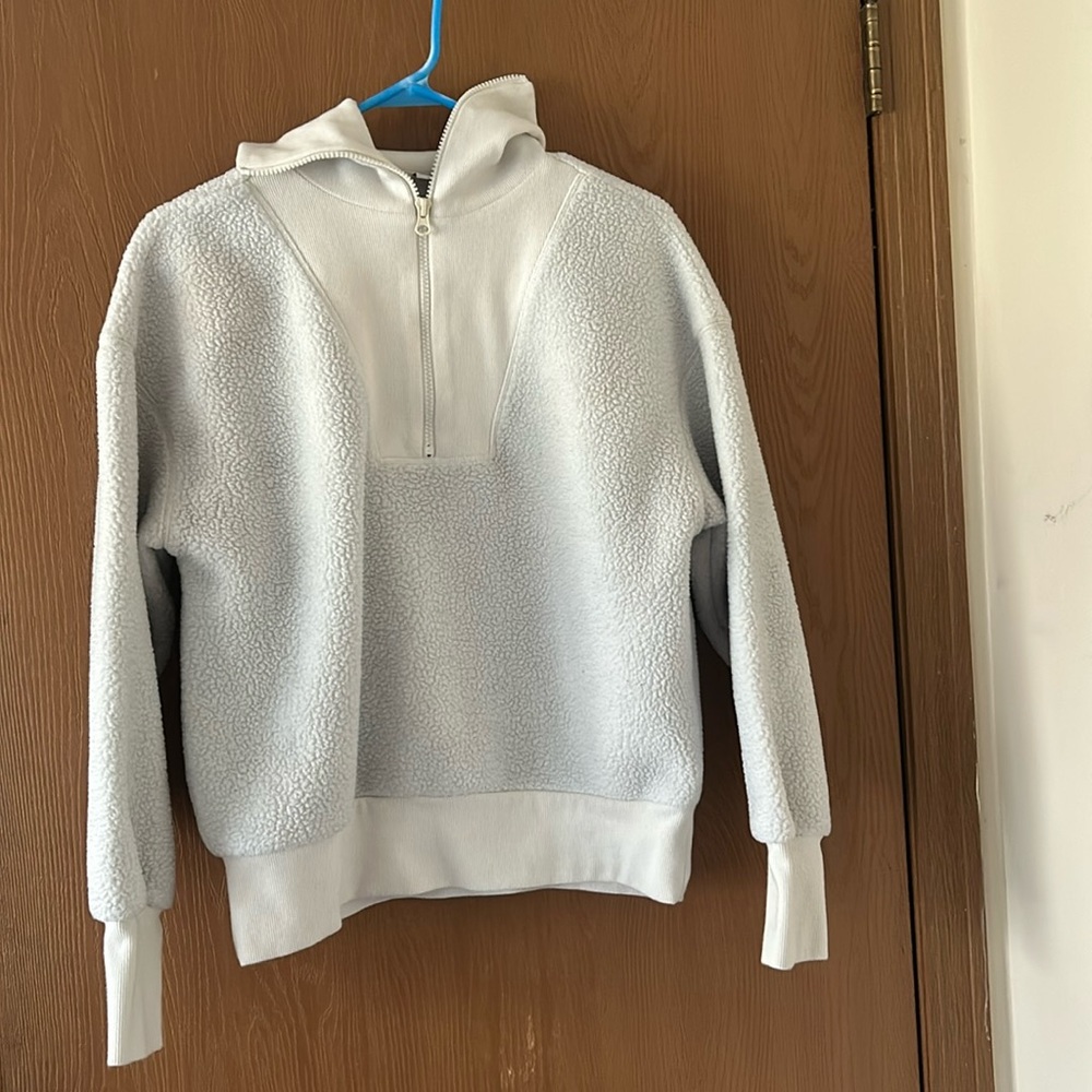 White Quarter Zip - image 1